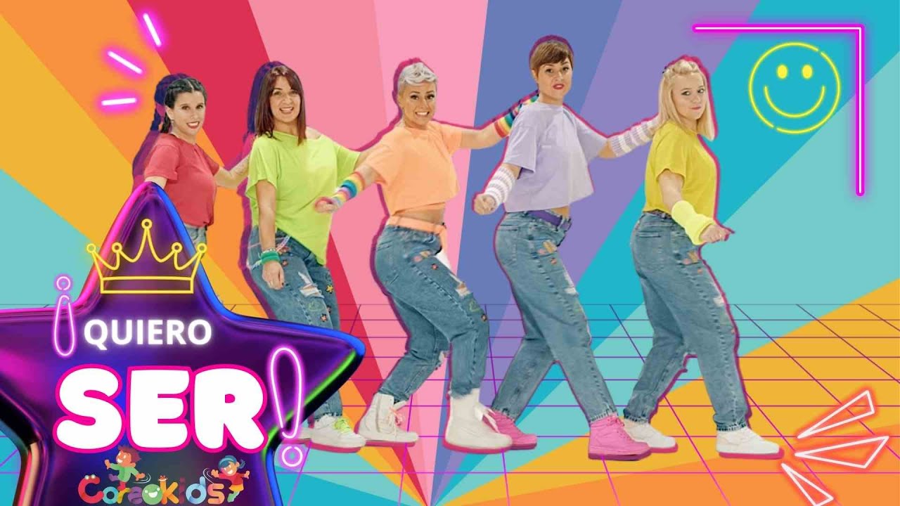 Aprende la coreo de Coreokids. QUIERO SER Alegre, valiente, sonriente Y QUÍTATE LA VERGÜENZA