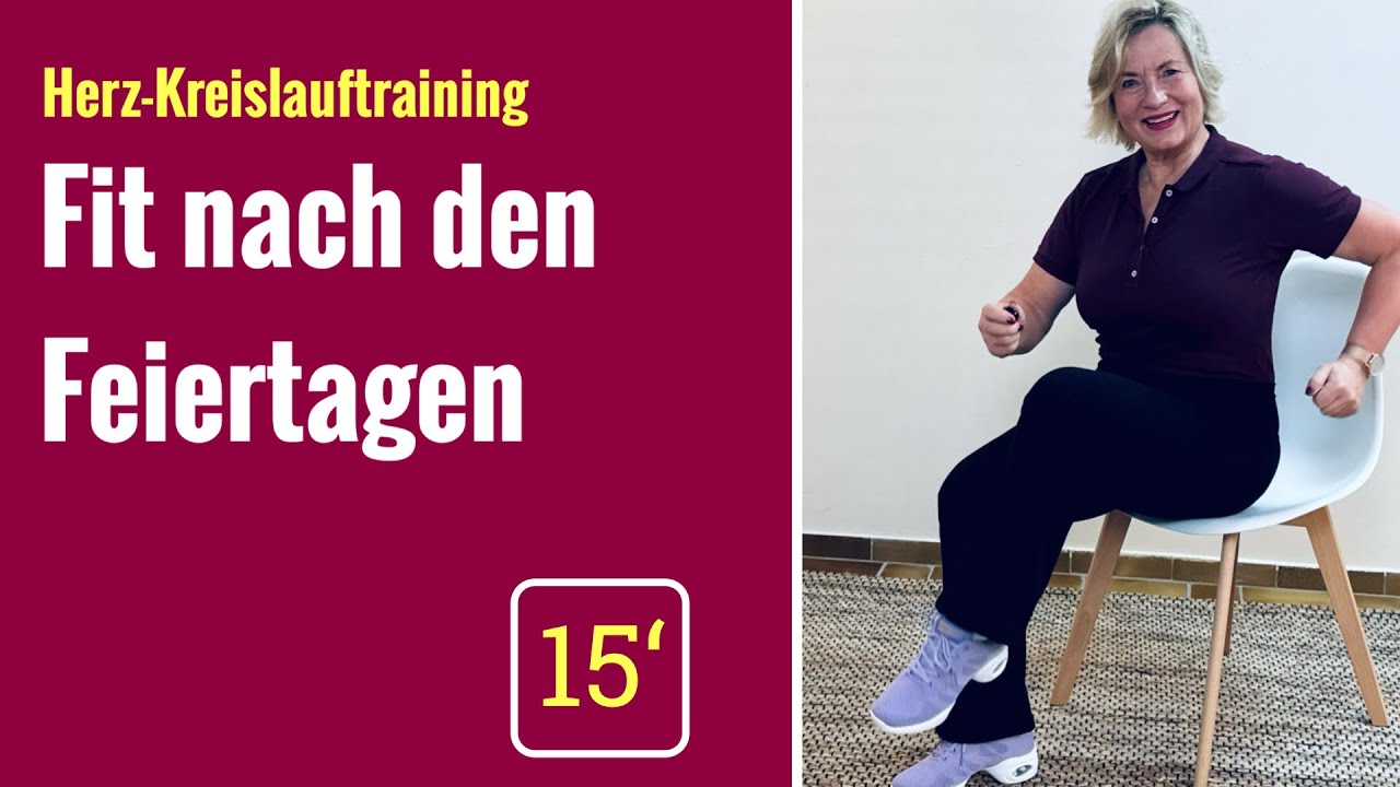 Fit nach den Feiertagen | 15-Min.-Herz-Kreislauftraining im Sitzen für Senioren