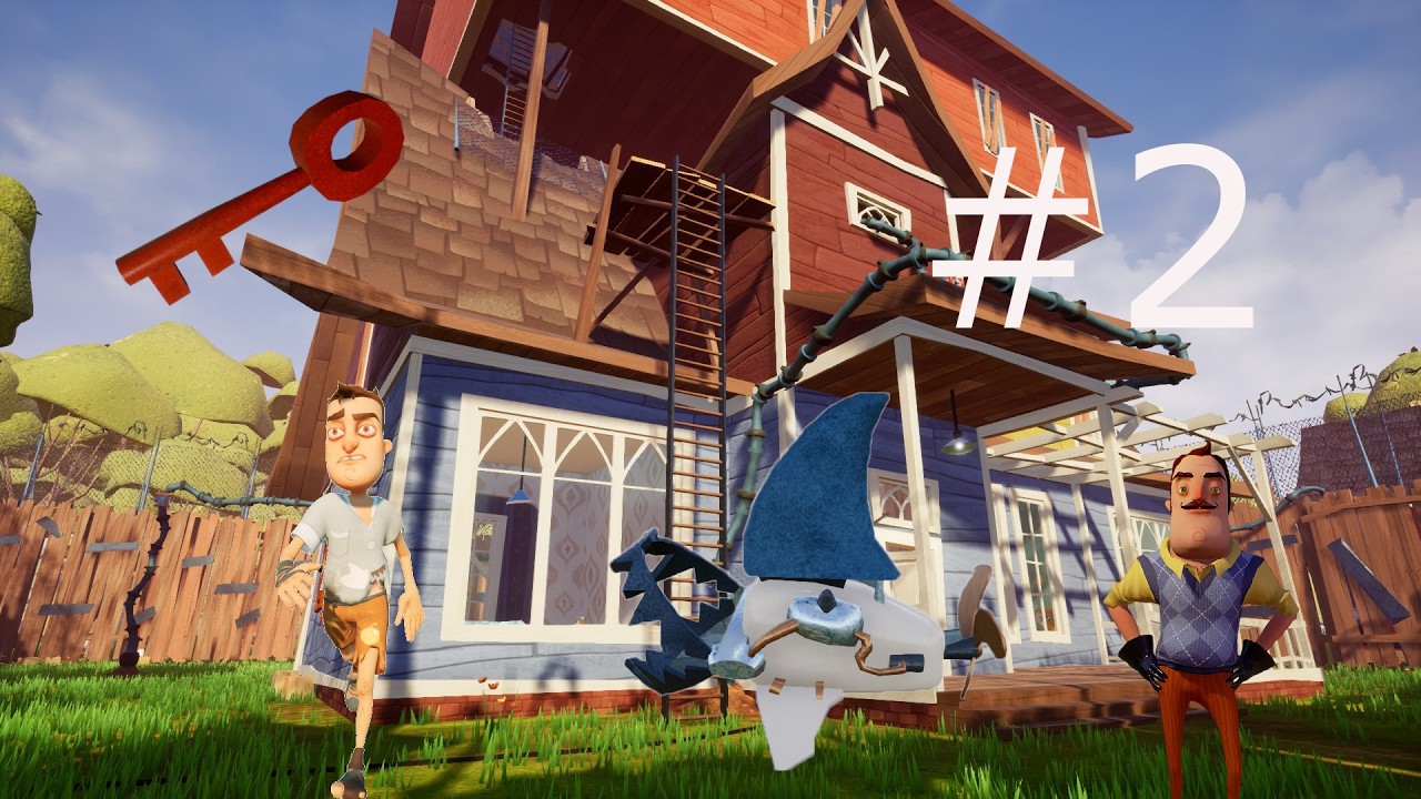 am reusit sa batem actul 2 | hello neighbour