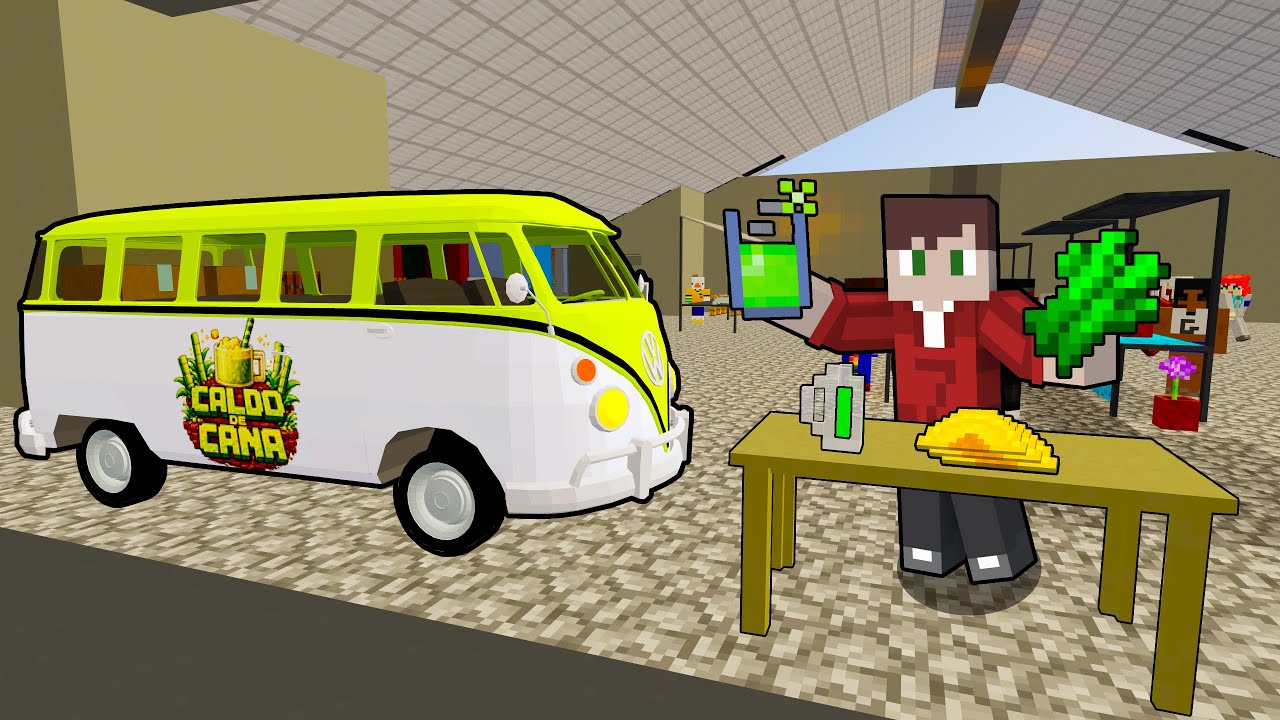 Me tornei FEIRANTE no Minecraft!!!!