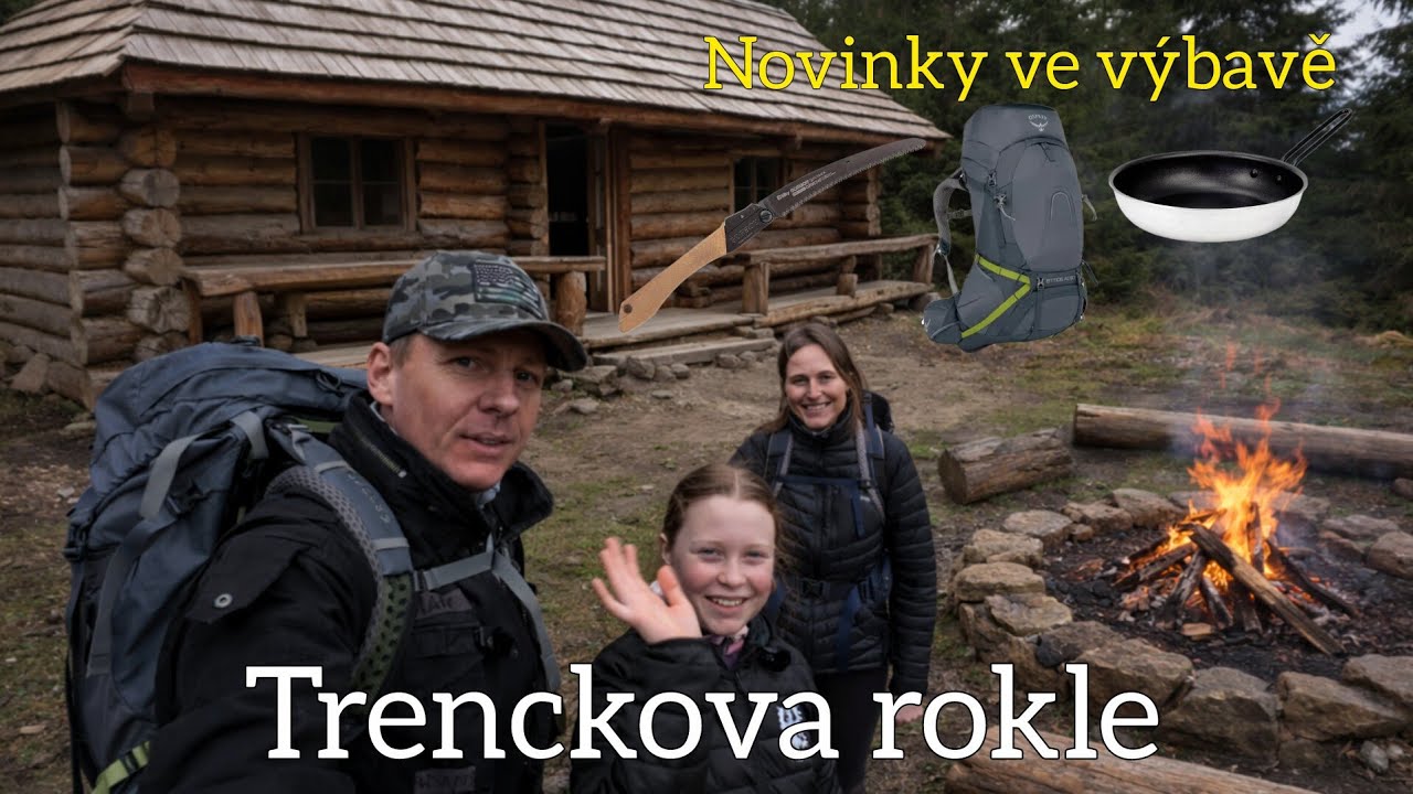 Hostina u vodopádů: Trenckova rokle. Silky gomboy, GSI outdoors, Osprey Atmos AG 50.