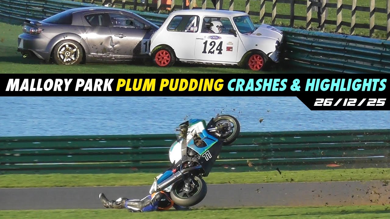 Mallory Park Crashes/Highlights, Plum Pudding Races Boxing Day, 26/12/25