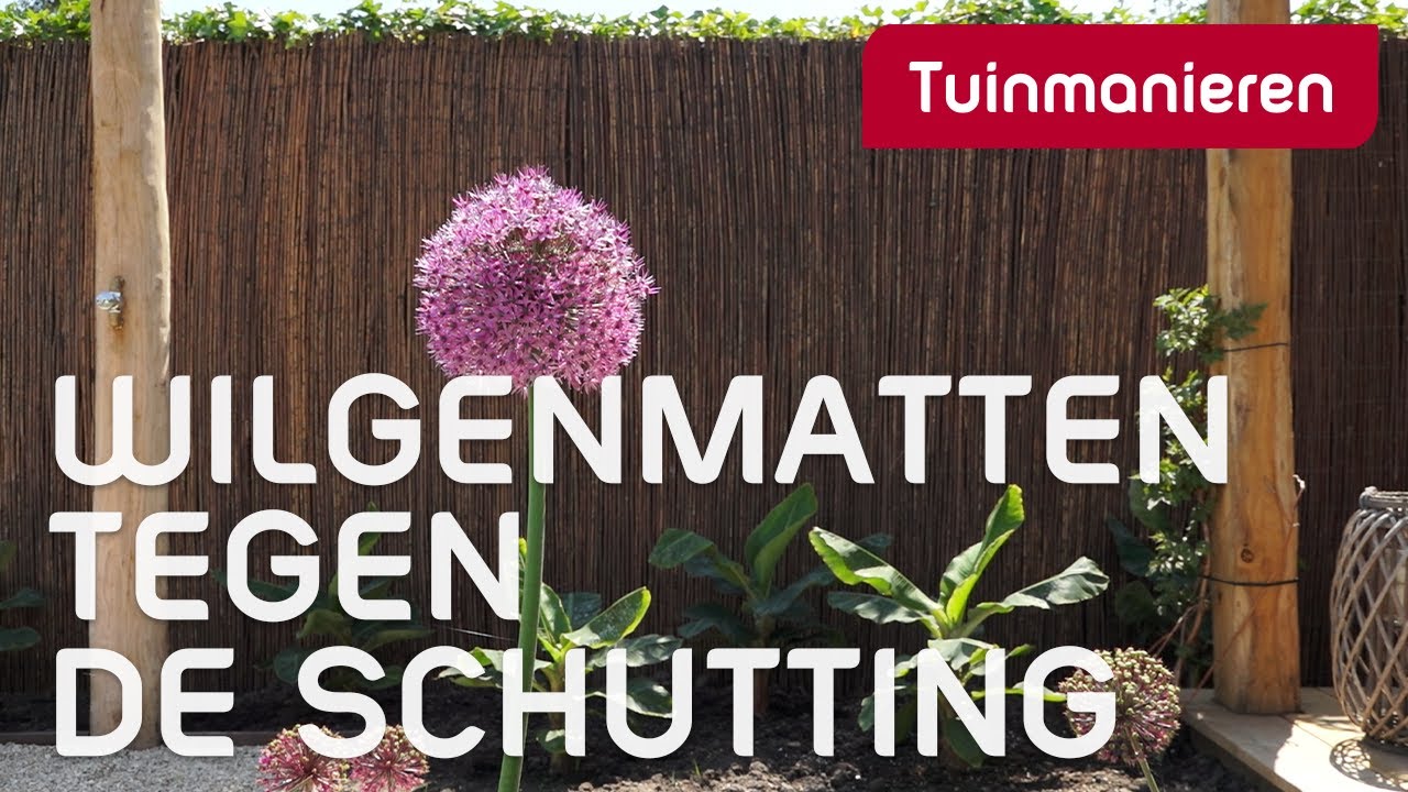 Wilgentenen-matten tegen je schutting | Tuinaanleg | Tuinmanieren