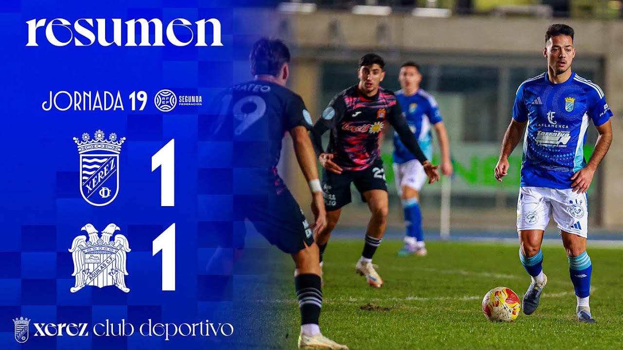 Resumen del Xerez CD 1-1 Águilas FC