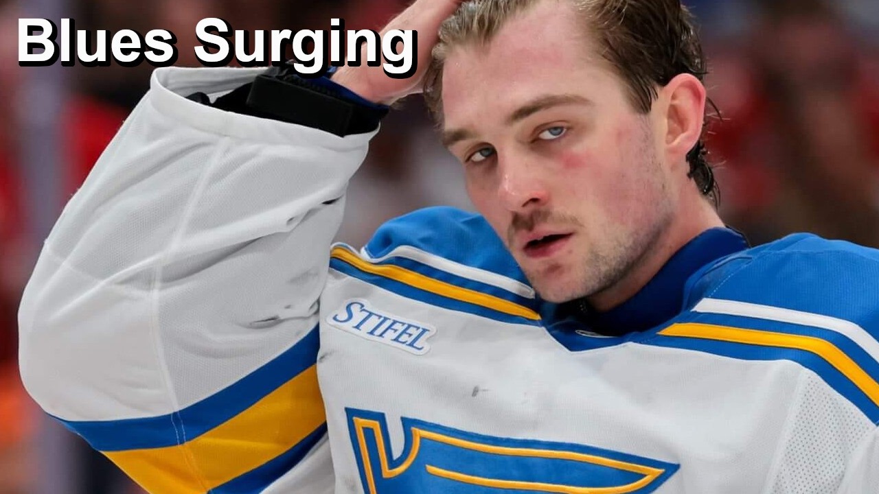 Blues Dealing Well with Zero Pressure as Their Record Improves