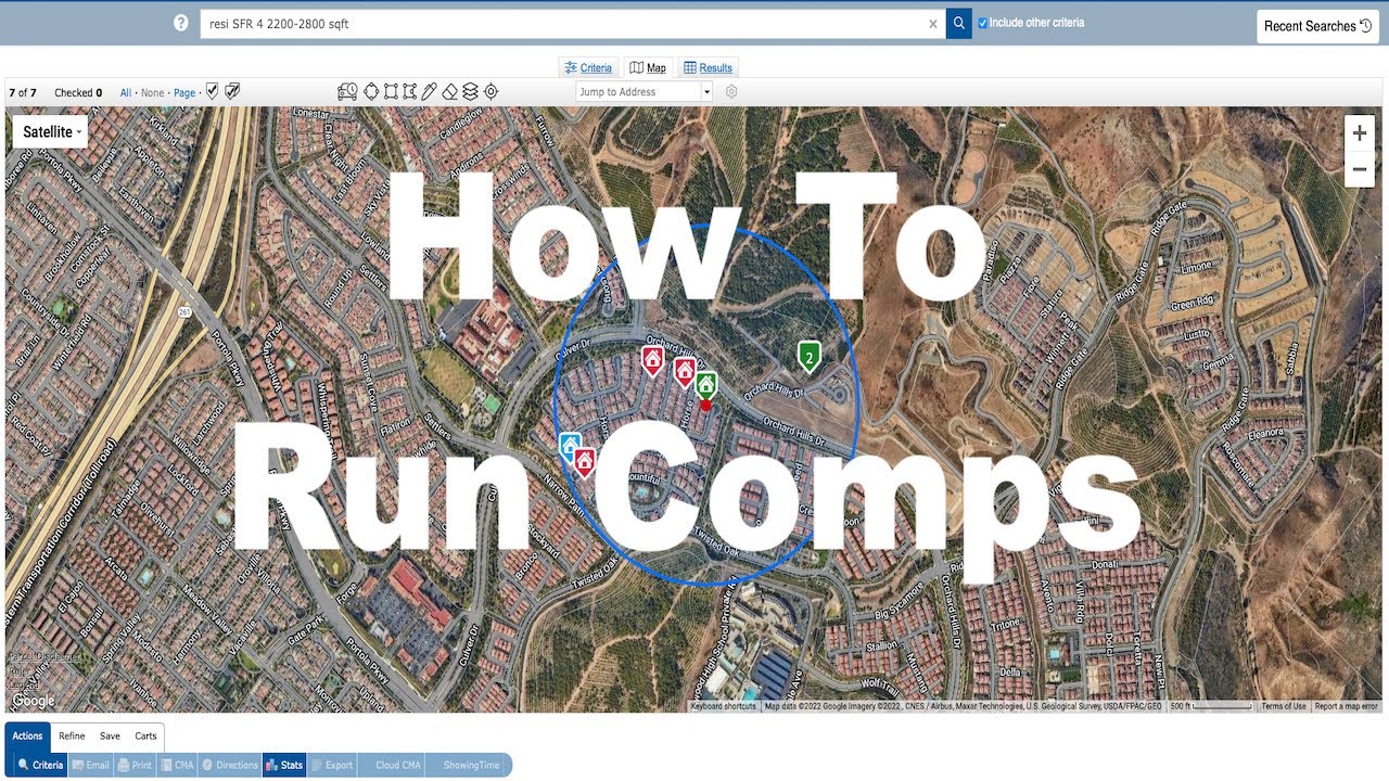 How to Run Comps and Create a CMA - Real Estate Comparables