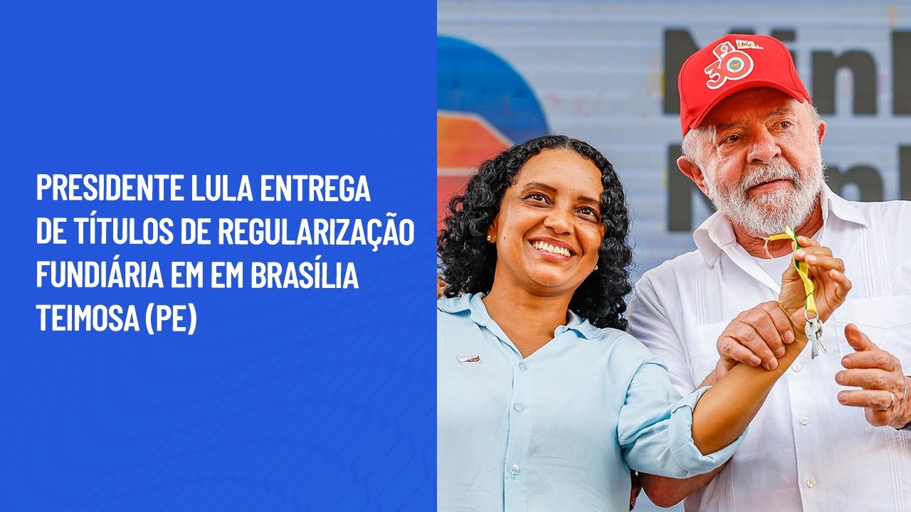 Presidente Lula entrega de títulos de regularização fundiária em em Brasília Teimosa (PE)