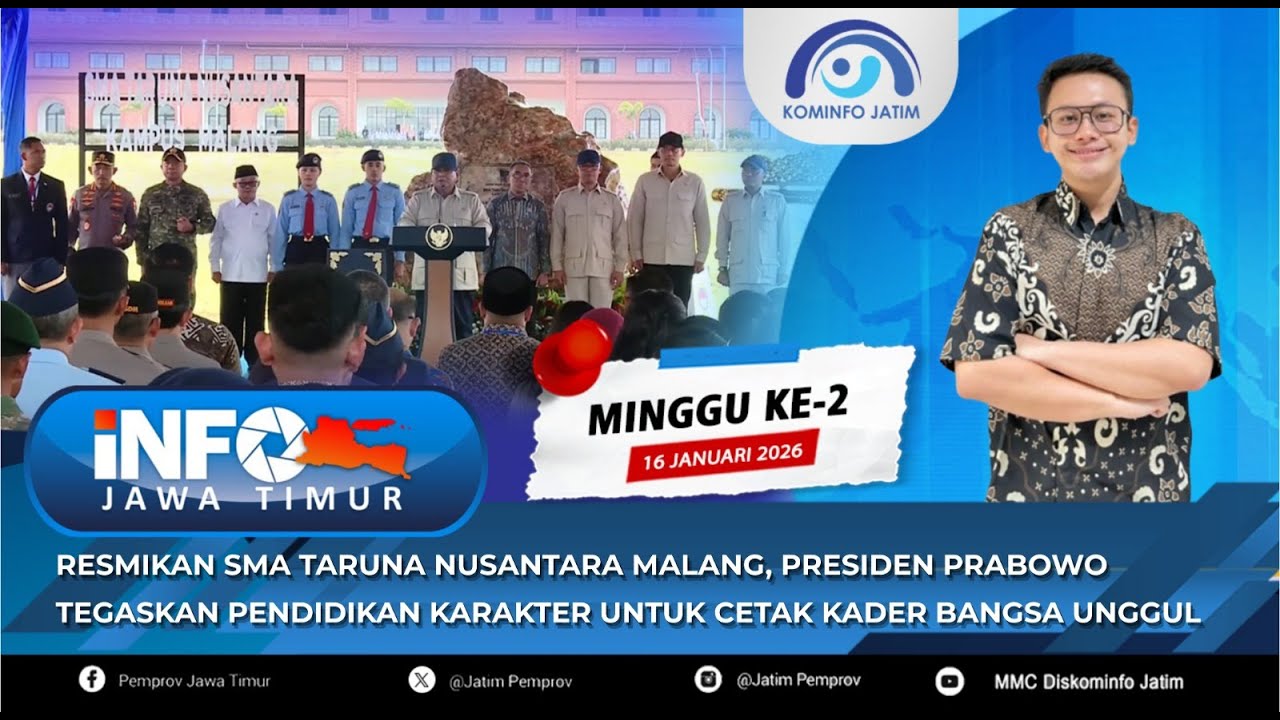 INFO JAWA TIMUR MINGGU KE-2 BULAN JANUARI  I  16 JANUARI 2026