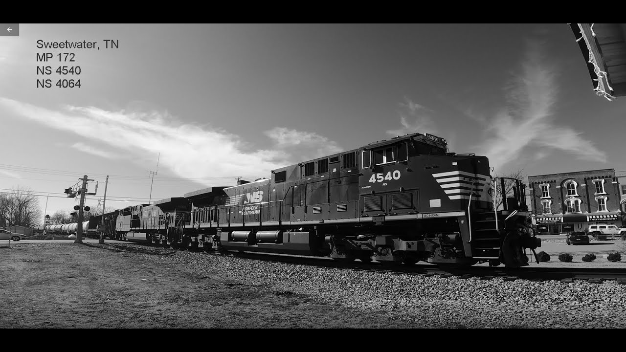 Norfolk Southern freight train, Sweetwater, Tennessee, MP172