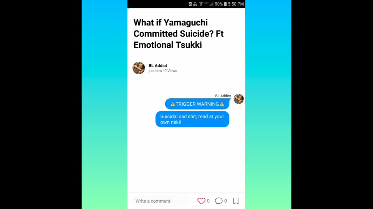 What if Yamaguchi Committed Suicide? Ft Emotional Tsukki
