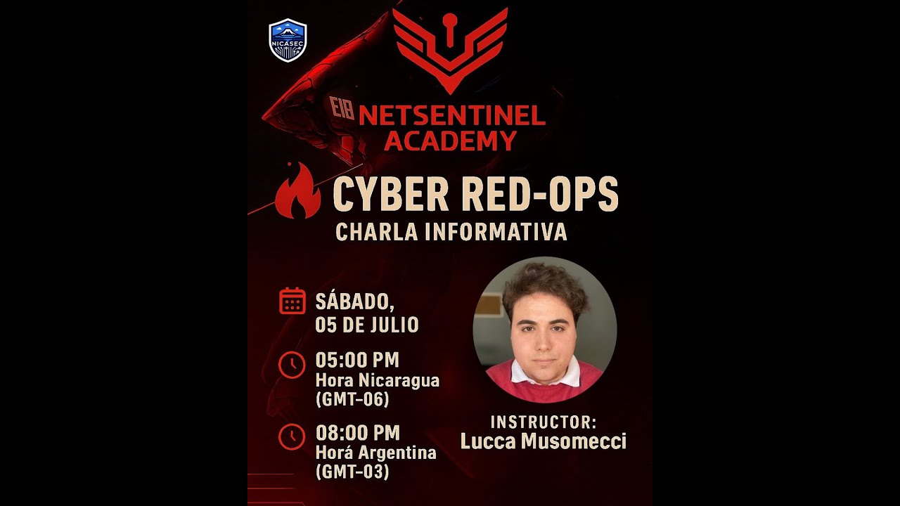 NetSentinel Academy Charla Informativa - Red Team Ops Fundamentals