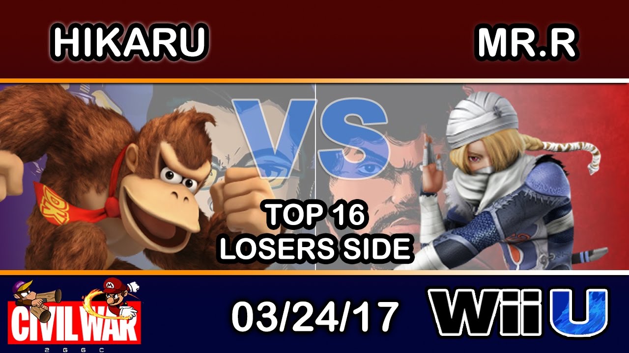 2GGC: Civil War - Hikaru (Donkey Kong) Vs. eLevate | Mr.R (Sheik) Losers Top 16