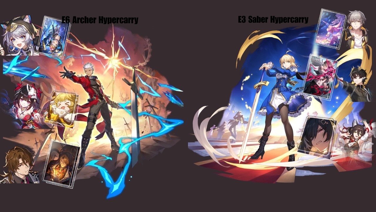 HSR AS Difficulty 4 Hypercarry E6 Archer and Hypercarry E3 Saber