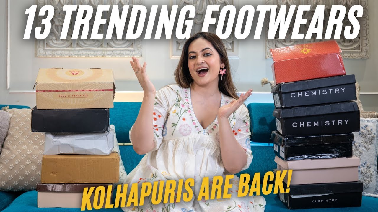 13 Trending Myntra Pinteresty Footwear Haul | Kolhapuri Sandals, Ethnic Juttis & Modern Flats Haul