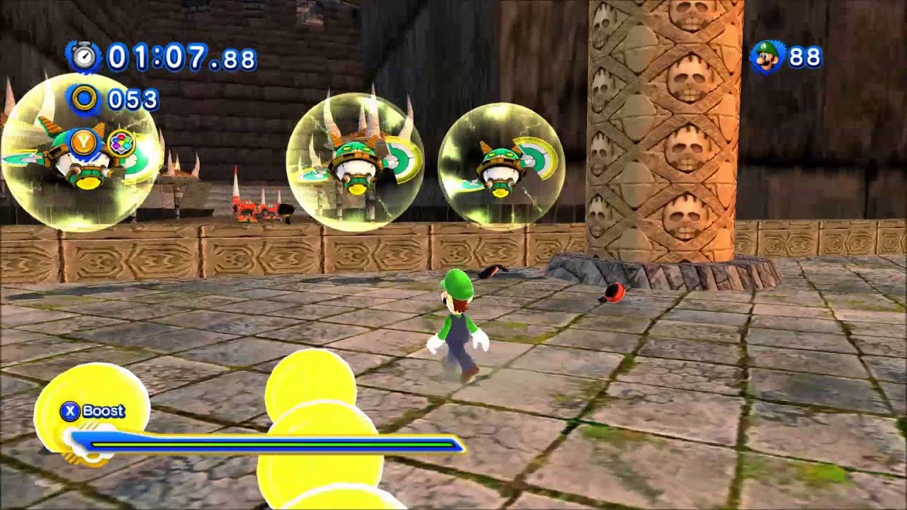 Sonic Generations Mod: Luigi In Hang Castle