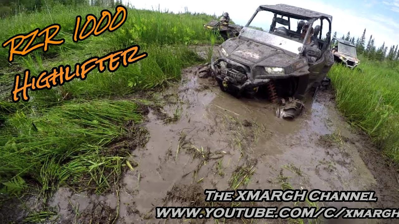 RZR 1000 Highlifter In Deep Mud! Making It Rain!