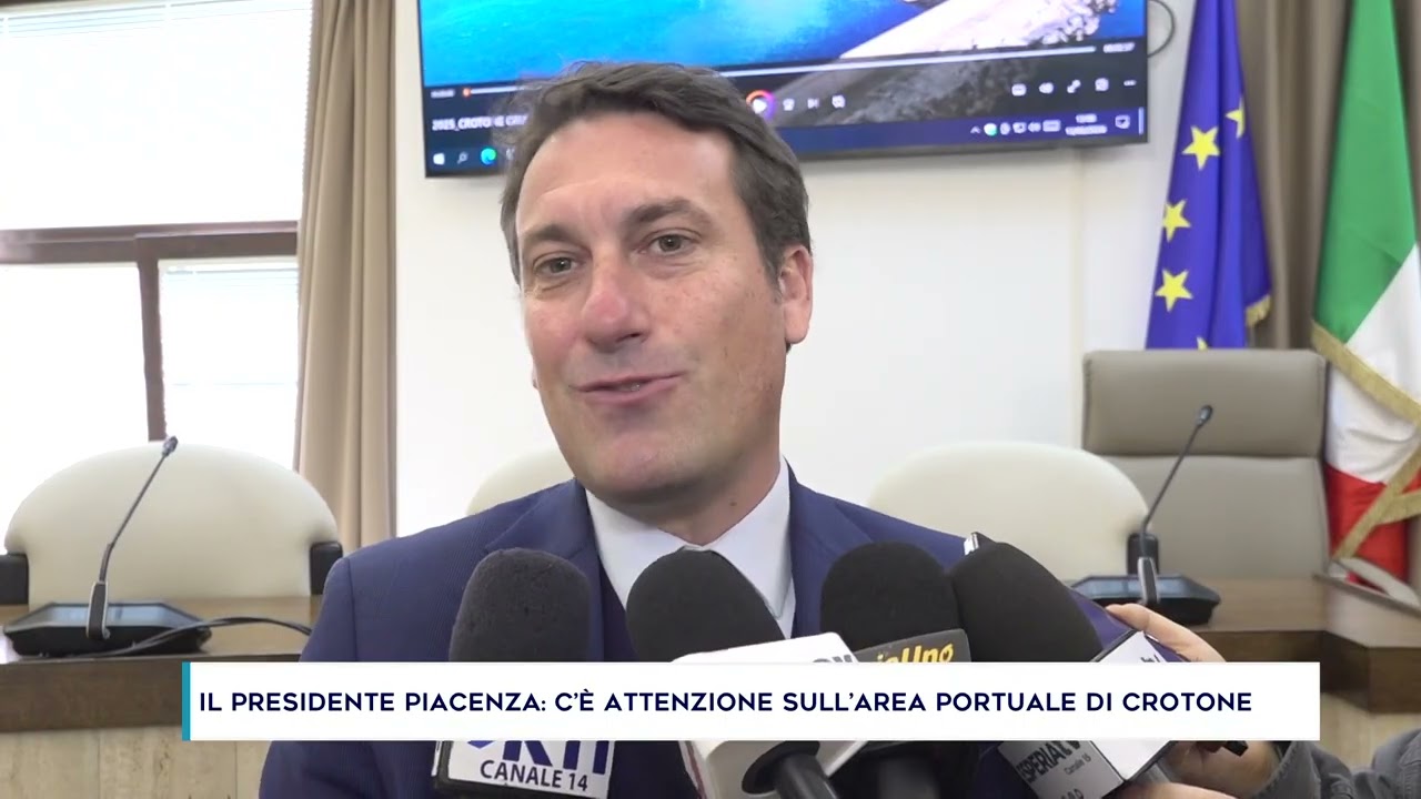 IL PRESIDENTE PIACENZA: C’È ATTENZIONE SULL’AREA PORTUALE DI CROTONE