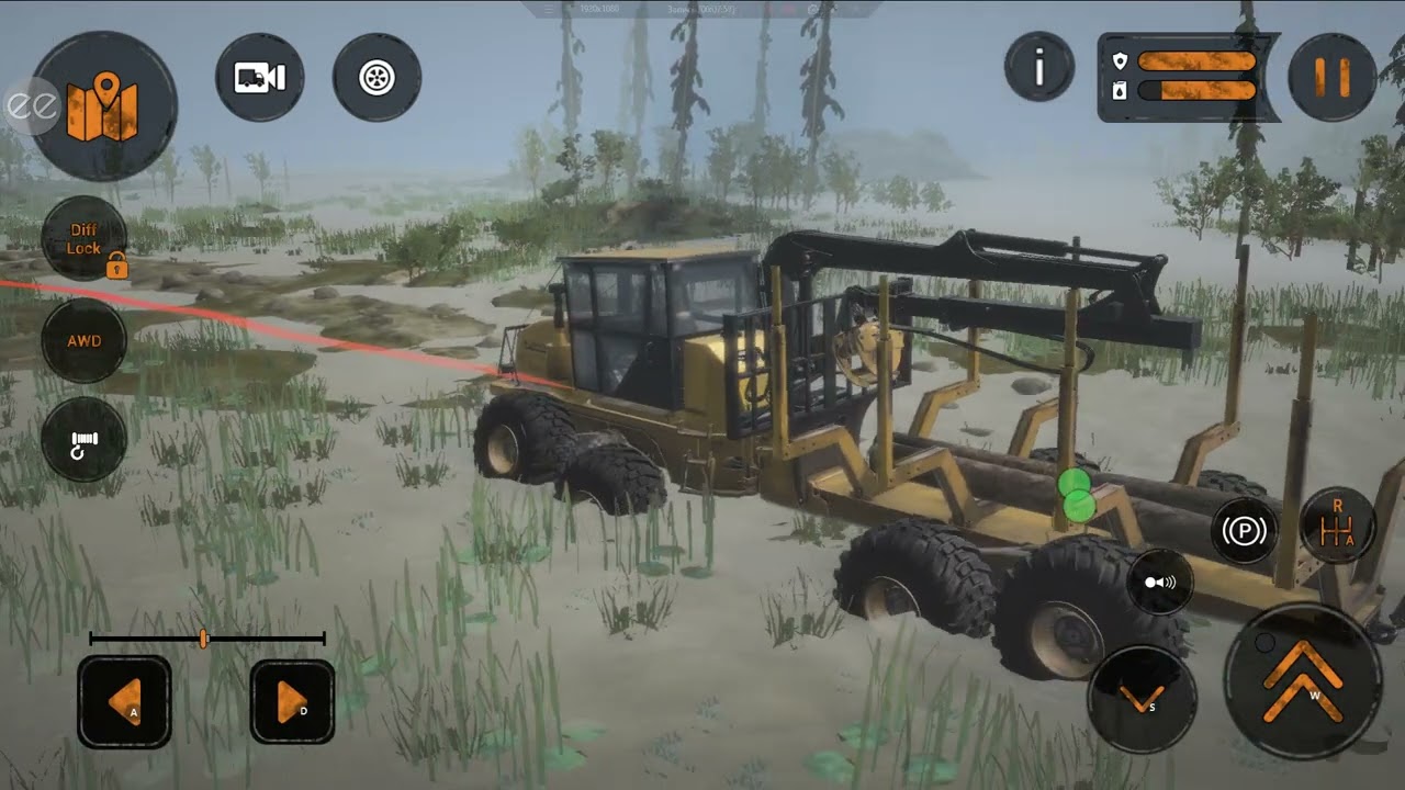 Прохождение MudRunner Mobile #11 ➤ Миссии ➤ Оператор крана - 2