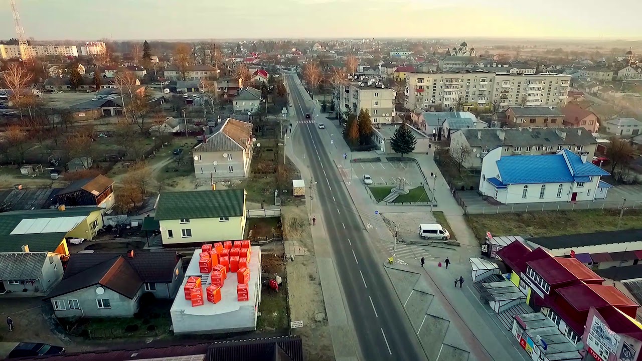 вулиця Маковея (аерозйомка) м. Яворів