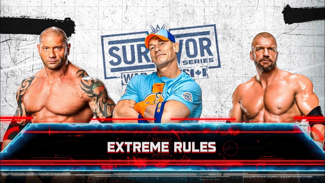 John Cena vs Triple H vs Batista at Survivor Series | WWE 2K25 Gameplay