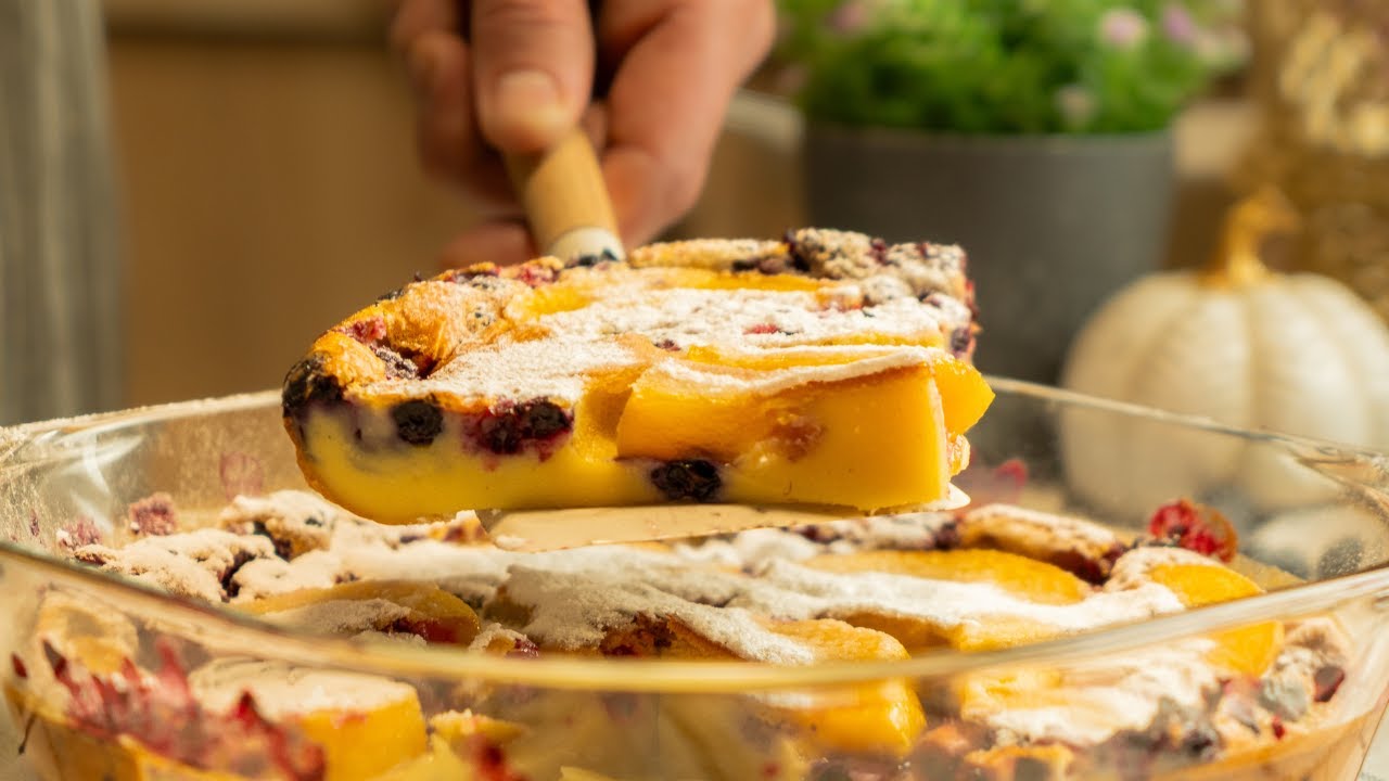 Französisches Clafoutis 🍒 Leichter Dessert-Traum – zart, einfach & unwiderstehlich! Wie bei Oma !