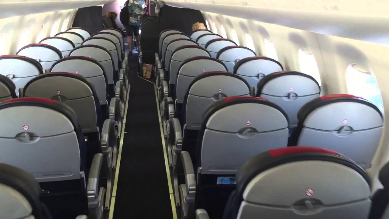 QUICK embraer 175 American Airlines walk through