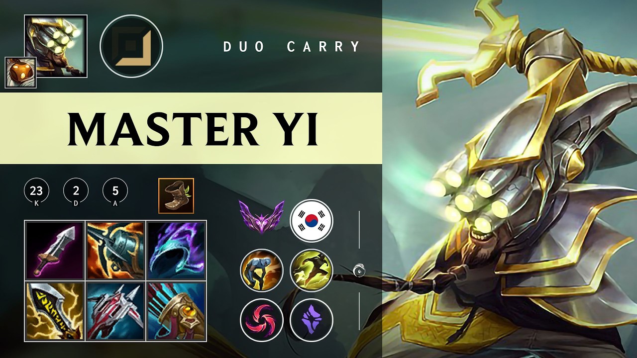 Master Yi ADC vs Mel - KR Master Patch 26.05