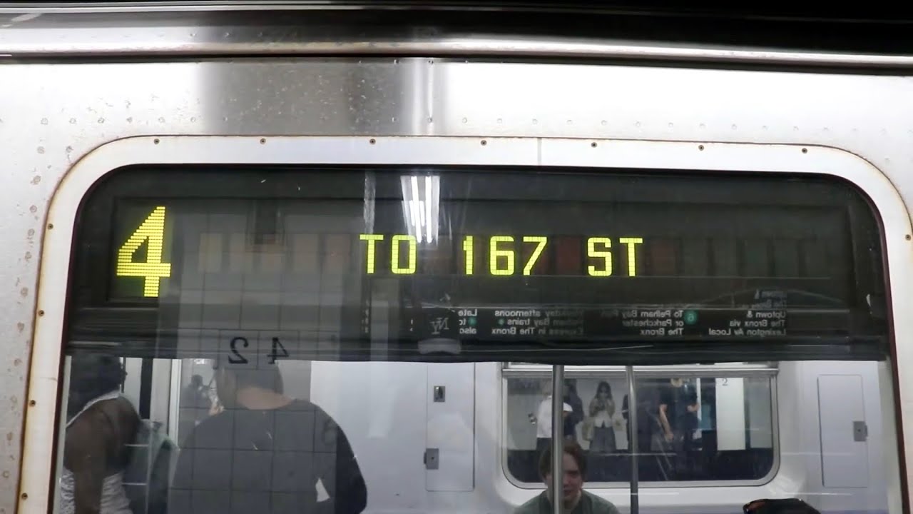 NYCT Subway: 167th Street-Bound R142 (4) Train at Grand Central - 42nd Street