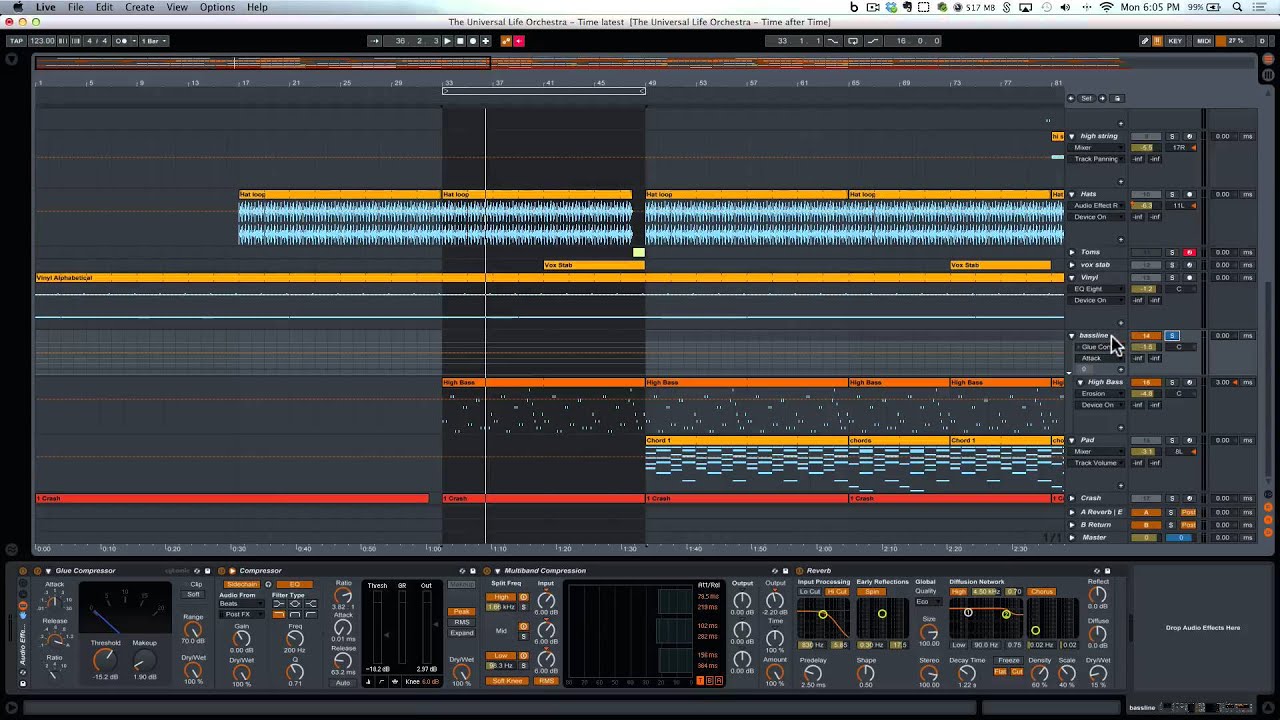 Ableton Live - Deconstructing Deep House Track "Time"