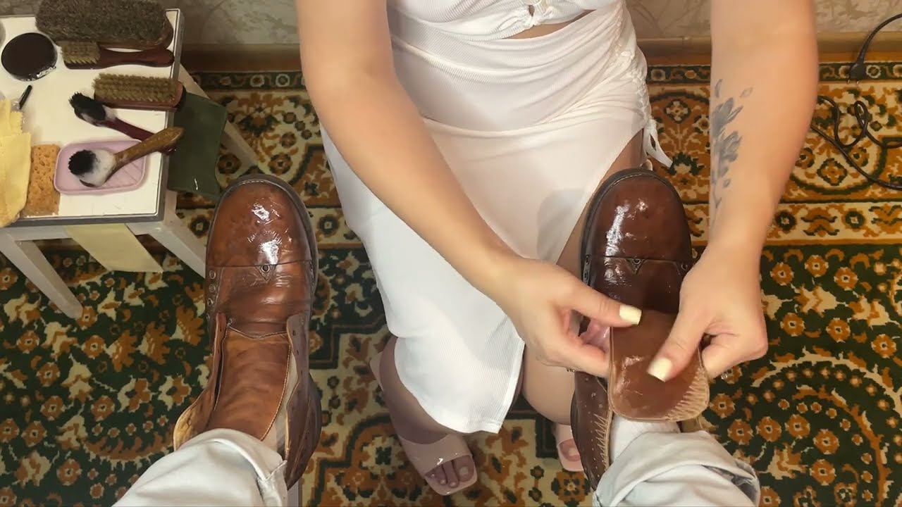 😍Satisfying Foam Shoe Shine You Can’t Stop Watching