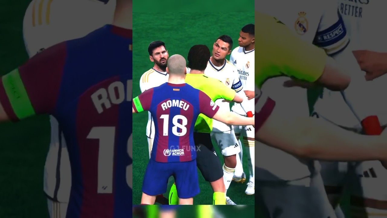 Ronaldo Angry 😡 Fight #football #fifa #gaming #trending #fc25 #shorts