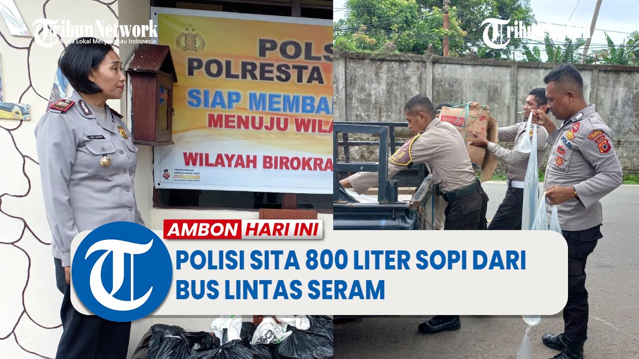 Lagi, Polisi Sita 800 Liter Sopi dari Bus Lintas Seram di Transit Passo Ambon