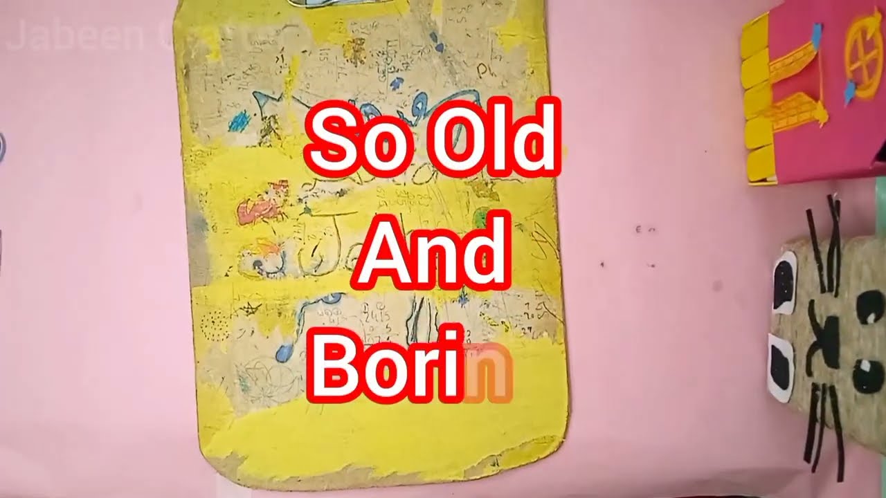 How to decorate old paper board 