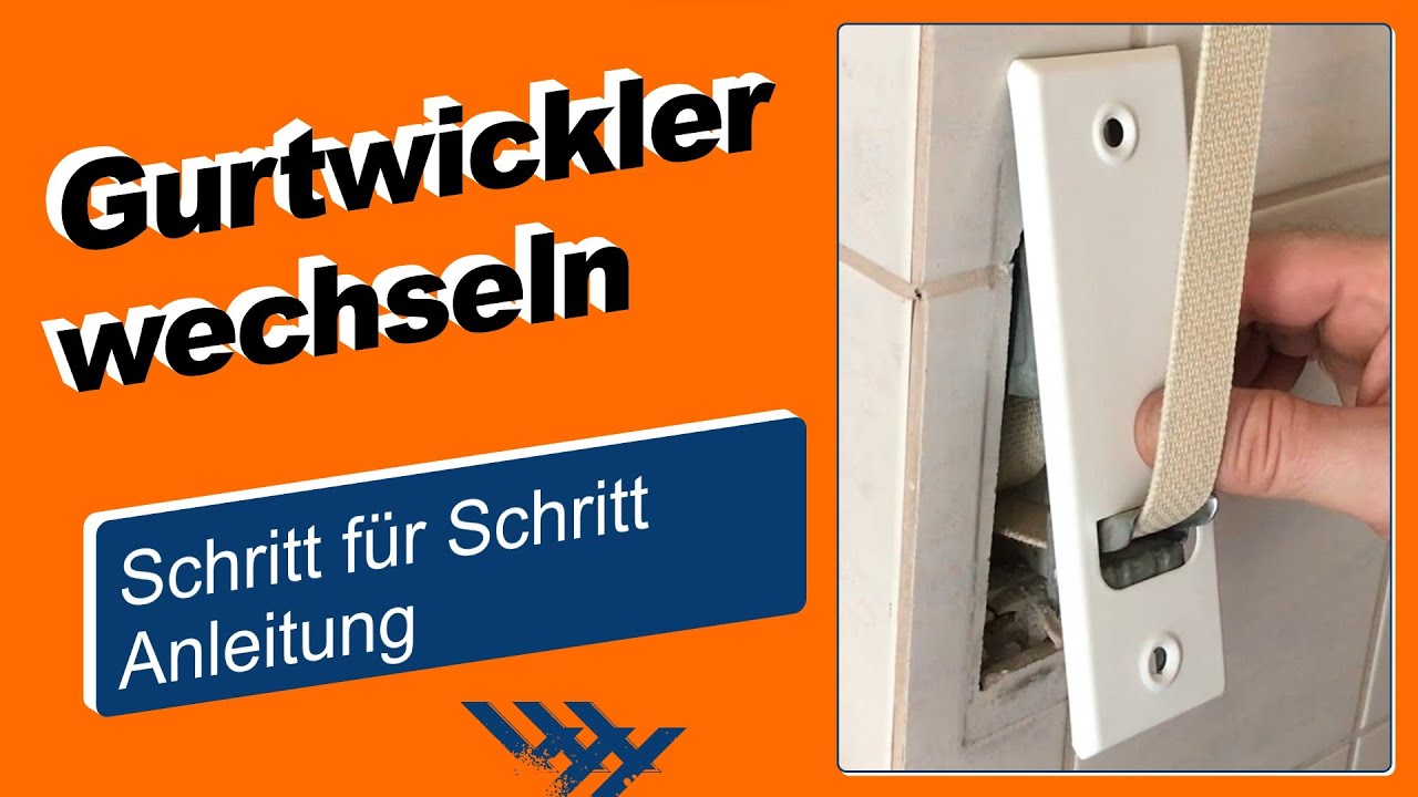 Rolladen Gurtwickler und Blende bzw. Abdeckplatte ersetzen