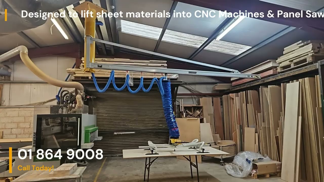 Inverted Jib Crane Vacuum Lifter System - One Stop Handling Ireland Ltd.