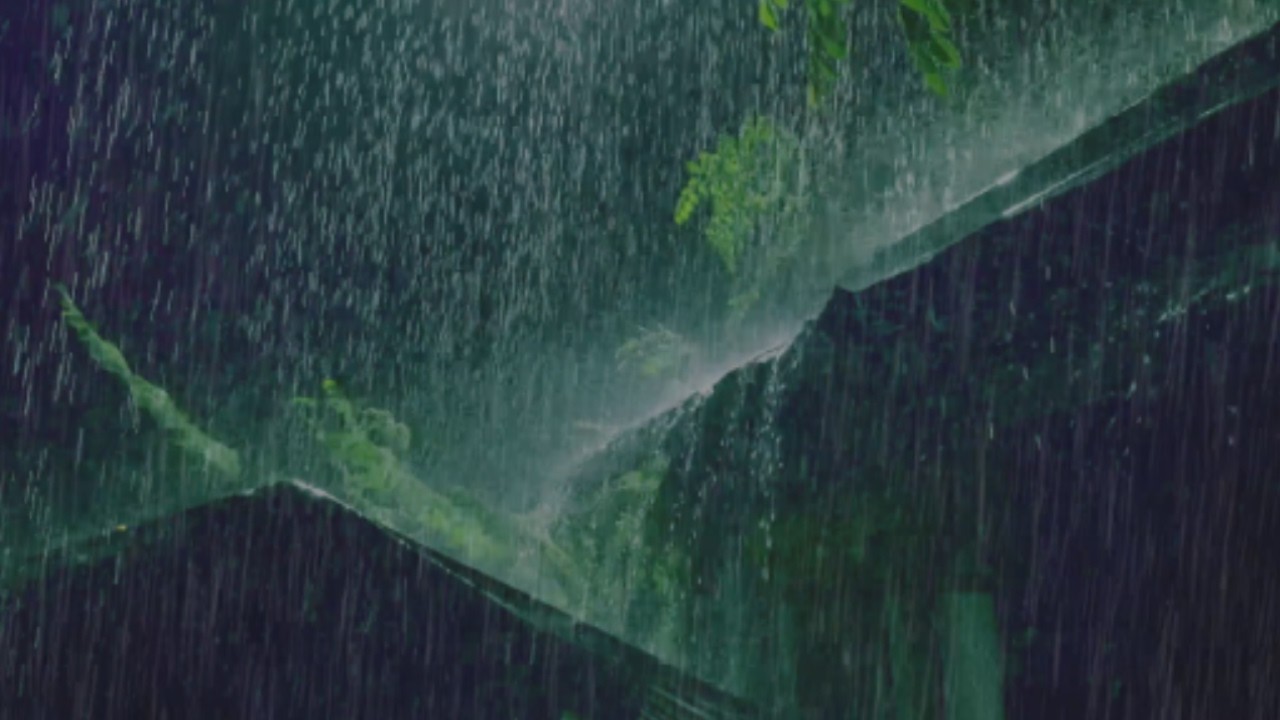 Heavy Rain and Thunderstorm on Metal Roof Sleeping 😴 Rain Sounds for Sleeping at Night