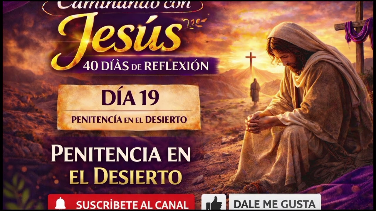 CAMINANDO CON JESÚS | 40 DÍAS DE REFLEXIÓN EN LA CUARESMA | DÍA 19 – PENITENCIA EN EL DESIERTO 🙏