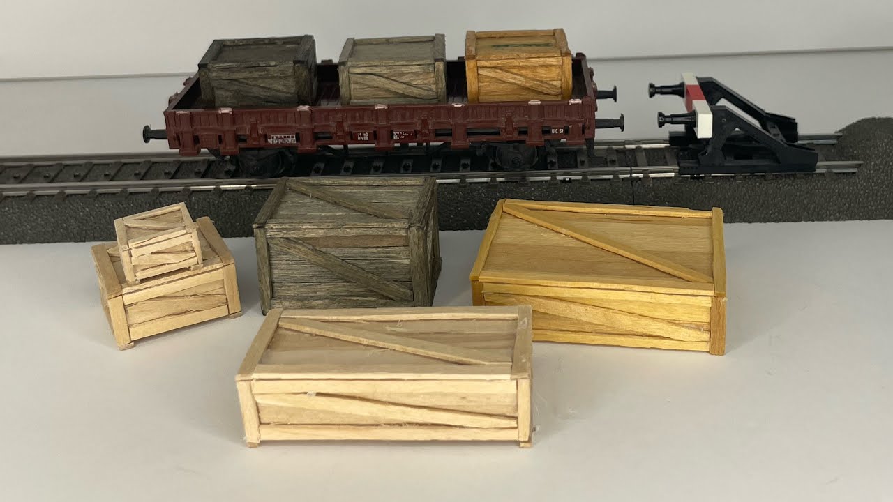 „Holzkisten“ als Ladegut für die Modelleisenbahn selbst erstellen