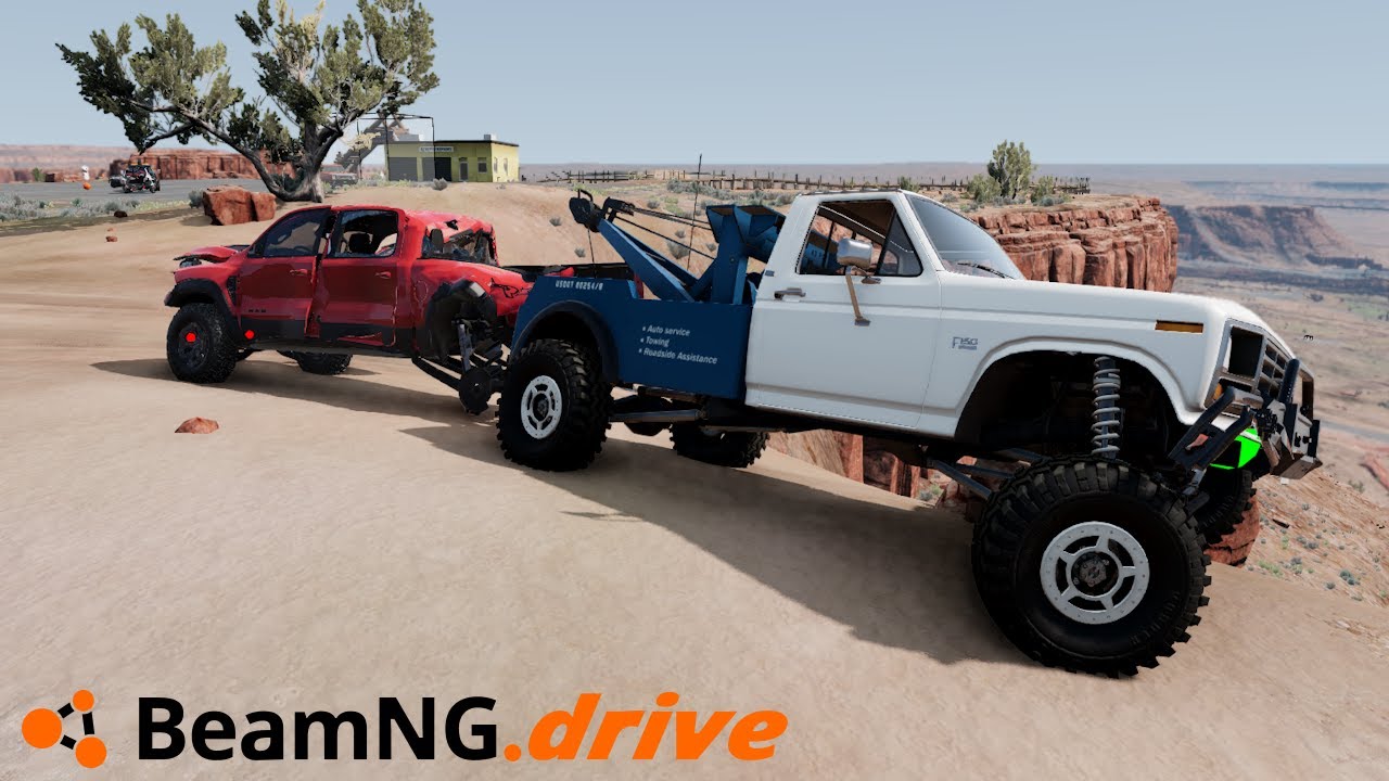 RESCUING BROKEN DOWN NEW RAM TRX! - BeamNG.drive MP