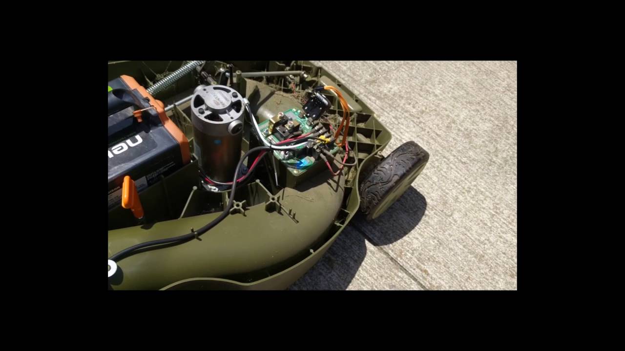 DIY Cordless Electric Lawn Mower Lithium battery conversion Pt 1