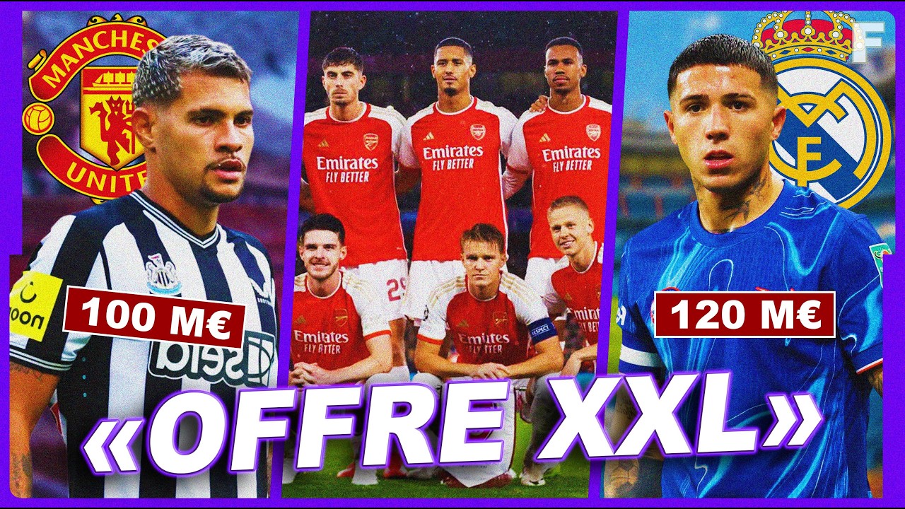 100M€ pour Bruno Guimarães à Man Utd, Les 5 INDÉSIRABLES d'Arsenal, Coup de FOLIE à 120M€ au Real
