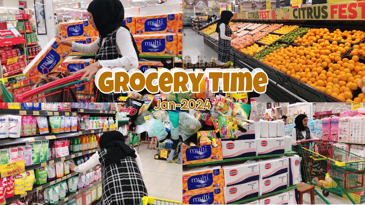 BELANJA BULANAN JANUARI 2024 - GROCERY SHOPPING di LULU HYPERMARKET BANYAK PROMO ✨ BOOM SALE