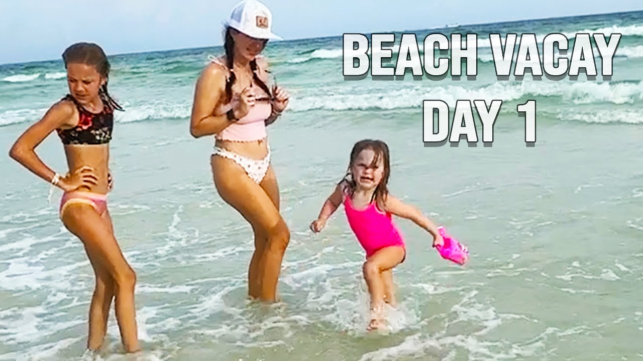 We took the little kids on vacation! Wren learns to swim! vacation Day 1