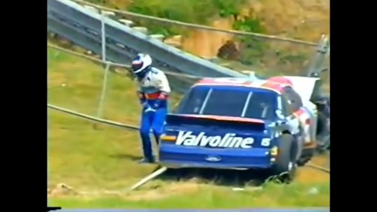 Mark Martin's Race Ends in the Infield Guardrail - 1994 Winston Select 500