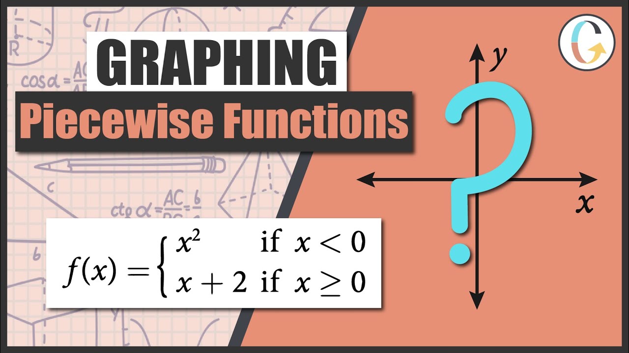 How to Draw a Graph of a Piecewise Function and Write the Domain in Interval Notation
