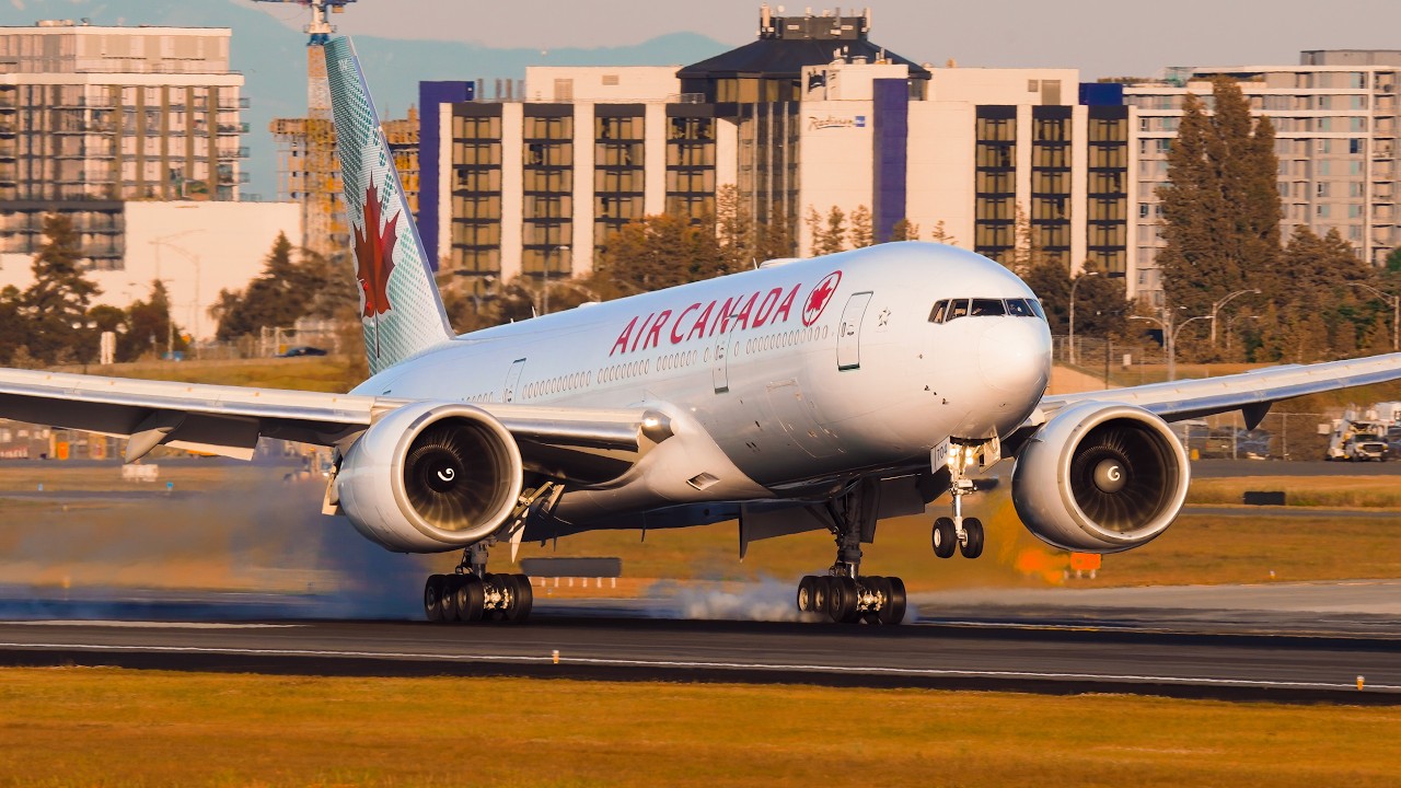 INCREDIBLE Golden Hour Arrivals | B77W, A333, B77L, A320 | CINEMA QUALITY Plane Spotting