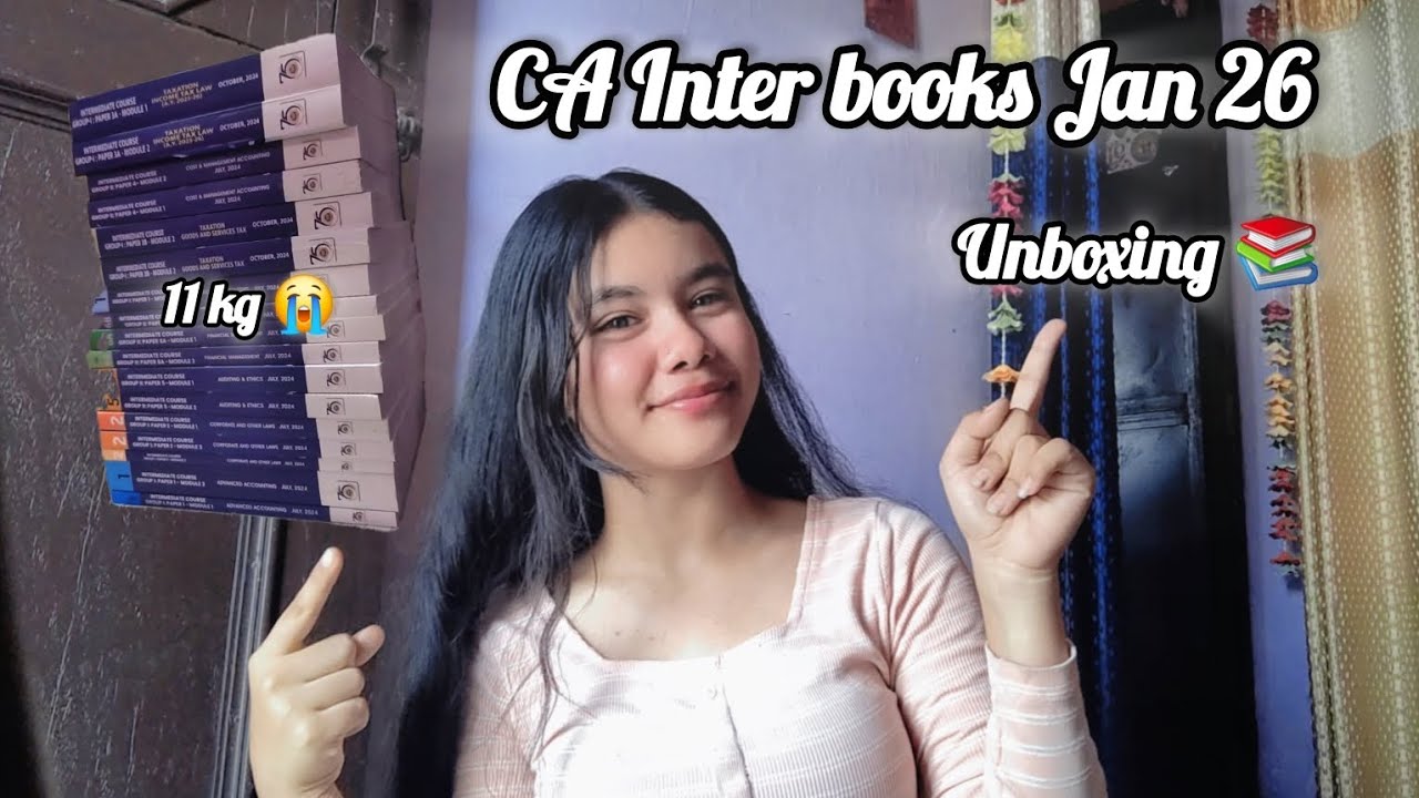 CA Intermediate books unboxing🎀📚 | Jan 26 attempt | #cainter #caaspirants