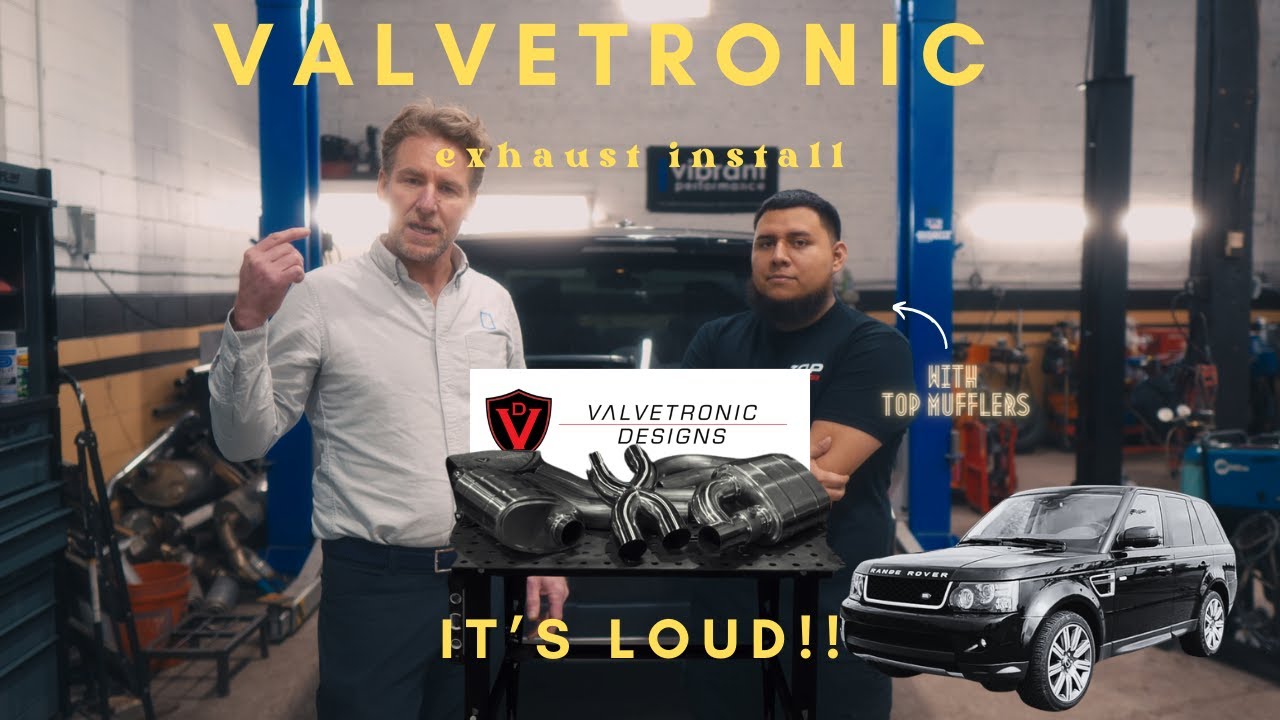 Установка выхлопной системы Valvetronic на Range Rover Sport с верхними глушителями! (ГРОМКО!!)