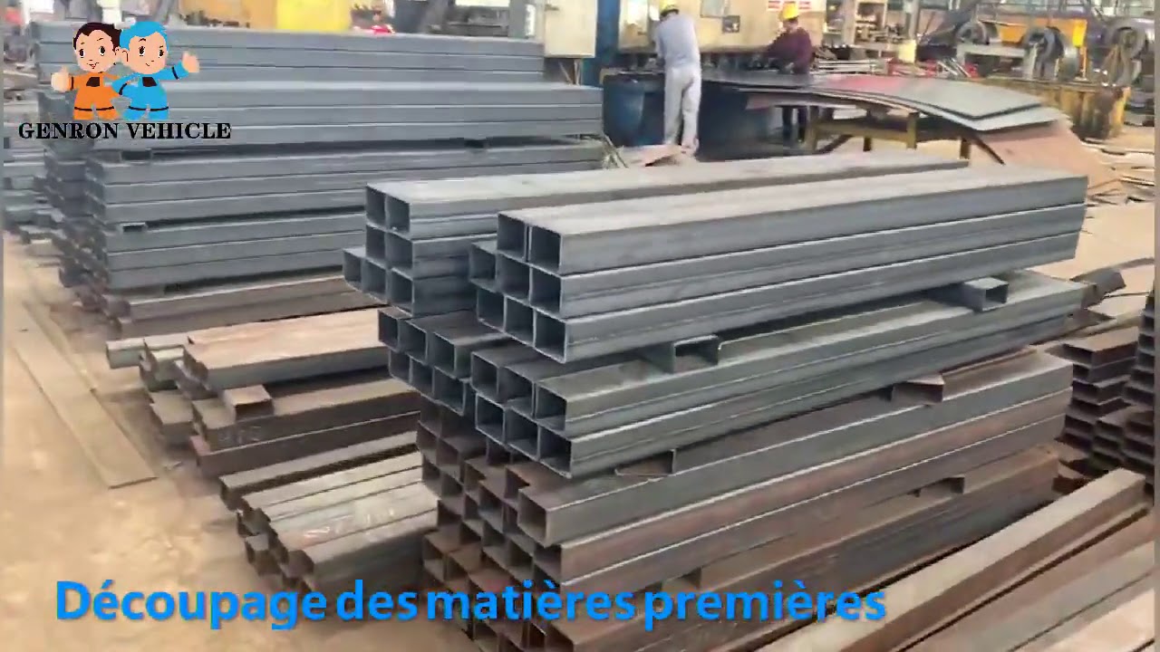 China semi trailer Soudage de l’acier et assemblage de poutre/Steel welding beam combination