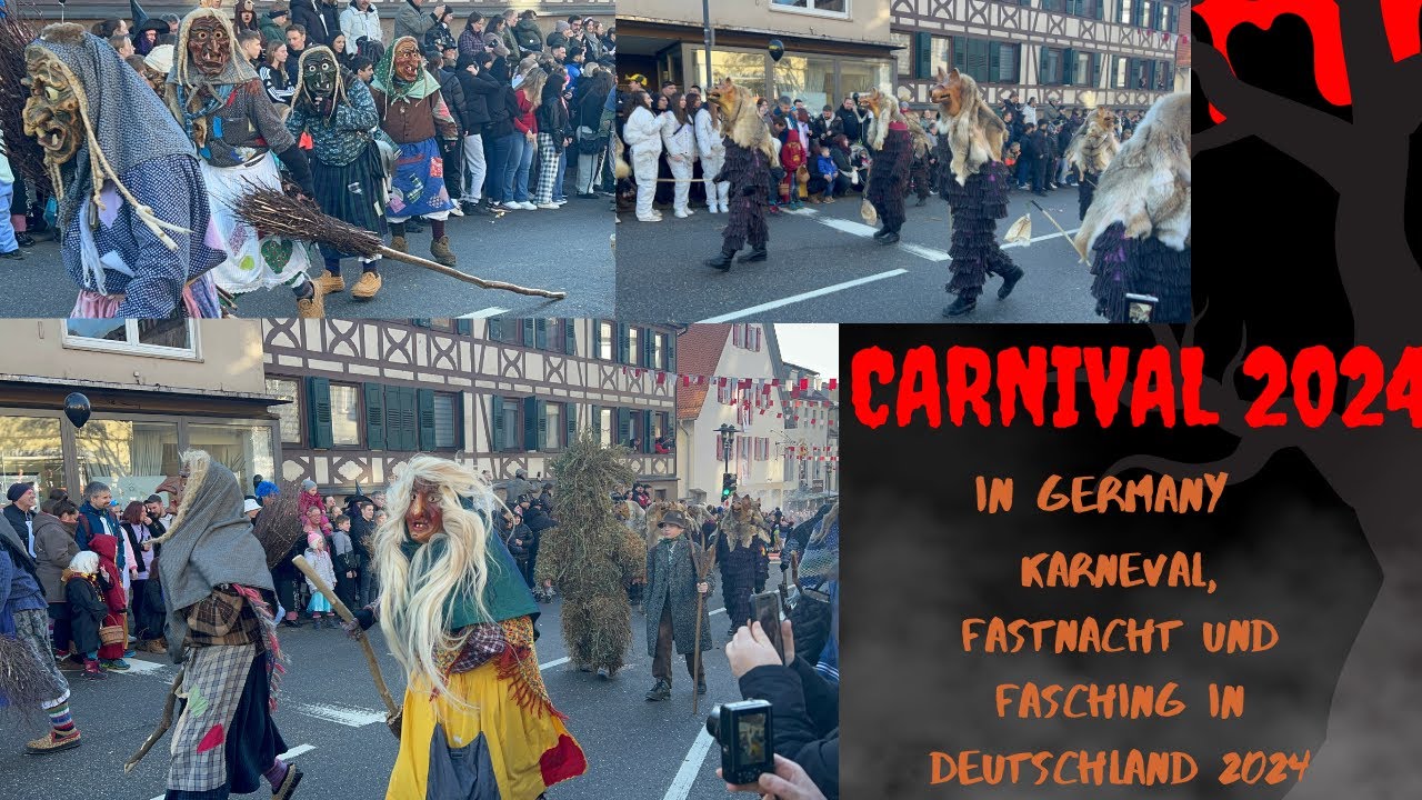 Carnival in Germany 2024 | Carnival Parade Procession 28. January 100 years Horb Fools' Guild | Vlog